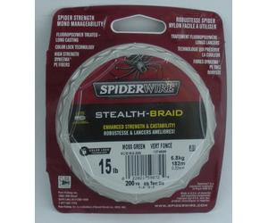 PureFishing 1374598 SCS15G-200 Spiderwire Stealth Braid Line 200 Yd 15Lb