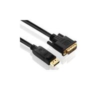 PureInstall Serie Zertifiziertes DisplayPort/DVI Kabel mit 24 kt. vergoldeten Przisions-Steckkontakten VESA Standard Display