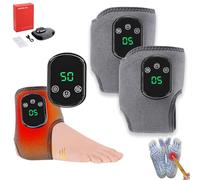 Pureita Foot Massager, Triple Method Massager, 3-in-1 Foot Massagers, Wireless Portable Foot Massagers for Home/Office/Travel, 3-Speed & 5-Temperature (2 Pcs)