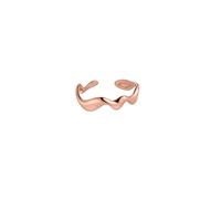 Purelei Abstract Wave Ring Donna - Anello da donna regolabile in acciaio inox durevole - Anelli impermeabili - Gioielli per il tuo look personalizzato, Anpassbar (50-56), Acciaio inossidabile, Non