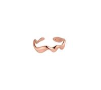 Purelei - Abstrakt Wave Anello 100% acciaio inossidabile Anelli 1 pieces Marrone chiaro unisex