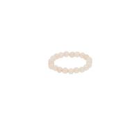 Purelei Anello antistress con perle - Anello da donna regolabile in perle di alta qualità - Anello impermeabile da donna - Anello antistress - Gioielli per il tuo look individuale, M-L, Acciaio