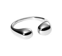 Purelei® Anello Embrace (argento) - Anello da donna impermeabile in acciaio inox durevole - Anelli regolabili dalla taglia S alla M - Gioielli alla moda per il tuo look personalizzato