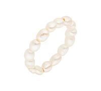 Purelei® anello Pearly (bianco - Anello donna elastico anti-stress in perle impermeabili - Waterproof - Taglie M/L - Anelli di moda per il tuo look personalizzato