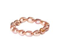 Purelei Anello Pearly Fidget - Anello elastico Anxiety in scintillanti perle d'acqua dolce | Gioielli antistress | Anello di perle elastico per relax e consapevolezza
