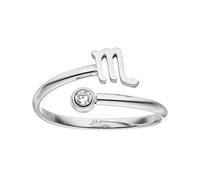Purelei® Anello Zodiaco - Anello da donna resistente all'acqua in acciaio inox duraturo - Anelli regolabili dalla taglia 50 alla 60 - Gioielli alla moda per il tuo look personalizzato, 50-60 cm, Gemma
