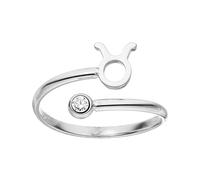 Purelei Anello Zodiaco - Anello Impermeabile da Donna in Acciaio Inox Resistente - Anelli Regolabili dalla Taglia 50 alla 60 - Gioiello alla Moda per il Tuo Look Personale, 50-60 cm, Gemma