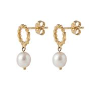 Purelei - Aura Pearl Orecchini 100% acciaio inossidabile 1 pieces Marrone chiaro unisex