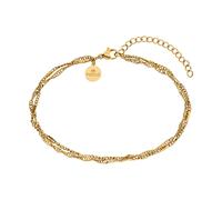 Purelei - Authentic Braccialetto per il piede 100% acciaio inossidabile Gioielli per i piedi 1 pieces Marrone chiaro unisex