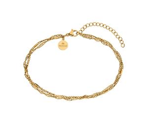 Purelei - Authentic Braccialetto per il piede 100% acciaio inossidabile Gioielli per i piedi 1 pieces Marrone chiaro unisex