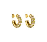 Purelei - Big Glitter Orecchini 100% acciaio inossidabile 1 pieces Marrone chiaro female
