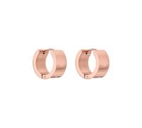 Purelei Bold Creolen - Ampi orecchini a cerchio in acciaio inossidabile resistente all'acqua, design moderno con linee pulite, disponibili in oro, argento o oro rosa, normale, Acciaio inossidabile