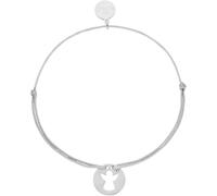 Purelei Bracciale Angel, Bracciale dell'angelo custode per donne e bambini, Bracciale portafortuna in nylon con ciondolo in acciaio inossidabile, lunghezza regolabile individualmente (Oro)