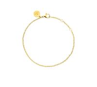 Purelei® Bracciale Brave (oro), cinturino in filigrana impermeabile da donna, semplice bracciale in acciaio inox, regalo per donne, lunghezza regolabile 16-19 cm, Acciaio inossidabile