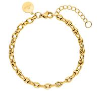 Purelei® Bracciale Dreamscape (Oro) - Bracciale Donna elegante - Acciaio inossidabile - Lunghezza regolabile 16-19 cm - Ispirato dalle Hawaii e resistente all'acqua