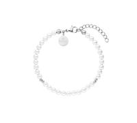 Purelei® Bracciale Finesse (Argento) - Bracciale Donna elegante - Acciaio inossidabile - Lunghezza regolabile 16-19 cm - Ispirato dalle Hawaii e resistente all'acqua