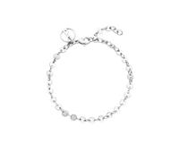 Purelei® Bracciale Pure (Argento) - Bracciale Donna elegante - Acciaio inossidabile - Lunghezza regolabile 16-19 cm - Ispirato dalle Hawaii e resistente all'acqua