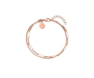 Purelei® Bracciale Sleeky (Oro rosa) - Bracciale Donna elegante - Acciaio inossidabile - Lunghezza regolabile 16-19 cm - Ispirato dalle Hawaii e resistente all'acqua