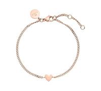 Purelei® Bracciale Tiny Heart - Bracciale in filigrana con ciondolo a forma di cuore | Acciaio inossidabile 18K placcato oro, argento, oro rosa | Lunghezza regolabile, Eine Grösse, Acciaio