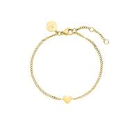 Purelei® Bracciale Tiny Heart (Oro) - Bracciale Donna elegante - Acciaio inossidabile - Lunghezza regolabile 16/17,5/19 cm - Ispirato dalle Hawaii e resistente all'acqua