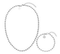 Purelei - Bubbly Duo Collana e bracciale 100% acciaio inossidabile Set gioielli 1 pieces Grigio unisex