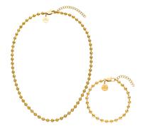 Purelei - Bubbly Duo Collana e bracciale 100% acciaio inossidabile Set gioielli 1 pieces Marrone chiaro unisex