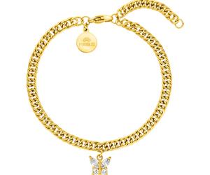 Purelei - Butterfly Bracciale 100% acciaio inossidabile Bracciali e Braccialetti 1 pieces Marrone chiaro female