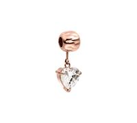 PURELEI Ciondolo 'White Heart' oro rosé / trasparente Donna - Accessori - Gioielli - Ciondoli PURELEI One Size