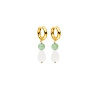 Purelei - Clear Quartz Drop Orecchini 100% acciaio inossidabile 1 pieces Marrone chiaro female