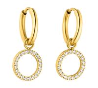 Purelei - Closed Glow Orecchini a cerchio 100% acciaio inossidabile 1 pieces Marrone chiaro female