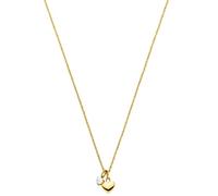 Purelei Collana Brave (oro, argento, oro rosa), Collana da donna in acciaio inossidabile resistente all'acqua, Collana con ciondolo a cuore e pietra preziosa, lunghezza 50-55 cm