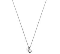 Purelei Collana Brave (oro, argento, oro rosa), Collana da donna in acciaio inossidabile resistente all'acqua, Collana con ciondolo a cuore e pietra preziosa, lunghezza 50-55 cm