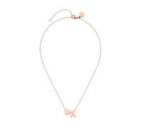 Purelei Collana con lettere - Collana da donna in acciaio inox | Ciondolo a forma di lettera e cuore, gioiello personalizzato, impermeabile, regolabile da 40 a 45 cm