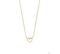 Purelei Collana da donna a forma di cuore, in acciaio inox, con ciondolo a forma di cuore e catena a serpente, regolabile da 40 a 45 cm, gioiello da donna senza tempo, regalo per donne, Eine Grösse