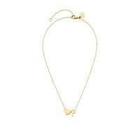 Purelei Collana da donna con ciondolo a forma di cuore, 40-45 cm, Acciaio inossidabile, Abalone