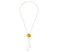 Purelei Collana Shell Drop, impermeabile e regolabile, in acciaio inox con ciondolo a forma di conchiglia, placcato oro 14 K/18 K, elegante look drop con aloha Vibes, Eine Grösse, Acciaio inossidabile