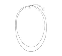 Purelei® Collana Two Layers, Collana a due strati da donna in acciaio inossidabile, Collana doppia resistente all'acqua, Design semplice, Lunghezza 40-45 cm
