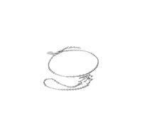 Purelei Coral Cove - Elegante bracciale con ciondolo corallo e catena a dita, con zirconi, placcato oro 18 carati, in acciaio inox, lunghezza 20/21,5/23 cm, impermeabile, Eine Grösse, Acciaio