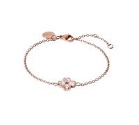 Purelei® Cuore - Elegante braccialetto con ciondolo a forma di quadrifoglio in zirconia cubica, Eine Grösse, Acciaio inossidabile, Agata