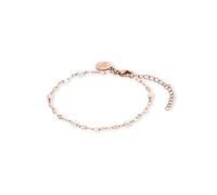 Purelei Delicate Pearl Bracciale da donna in acciaio inox con perle d'acqua dolce, bracciale fine con perle di perle di lunghezza regolabile, Eine Grösse, Acciaio inossidabile, Agata