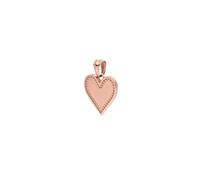 Purelei Devotion Heart Charm - Impermeabile | Ciondolo a forma di cuore in acciaio inox & placcatura in oro 14 K/18 carati, simbolo di amore, devozione ed eleganza senza tempo, 22 x 34 x 3 mm, Acciaio