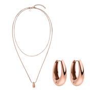 Purelei - Dewdrop Set di gioielli 100% acciaio inossidabile Set gioielli 1 pieces Marrone chiaro unisex