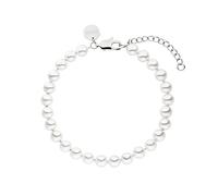 Purelei® Diligence Bracciale (argento), impermeabile, per uomini e donne, elegante, unisex, in acciaio inox, idea regalo per uomo e donna, lunghezza regolabile 18-22 cm
