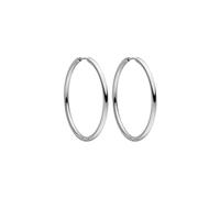 PURELEI® Echo, orecchini a cerchio (oro, argento, oro rosa), impermeabili, da donna, in acciaio inox, regalo per donne, diametro 40 mm, Acciaio inossidabile, Nessuna pietra preziosa