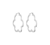 Purelei® Eleganti orecchini a forma di fiore da donna, in acciaio inox placcato oro 18 carati (41 mm), regalo per donne, Normal, Acciaio inossidabile, Abalone