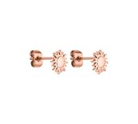 Purelei® Eleganti orecchini da donna, placcati in oro 18 carati, in acciaio inox, filigrana e leggeri (7,5 mm), Normal, Acciaio inossidabile, Abalone