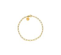 Purelei Endless - Braccialetto da donna in acciaio inox, elegante e senza tempo, in oro e argento, impermeabile e resistente, stile minimalista, colore: oro, Eine Grösse, Acciaio inossidabile, Agata