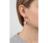 Purelei Fascination - Orecchini da donna con ciondolo a forma di loto, eleganti orecchini a cerchio in acciaio inox, orecchini pendenti in filigrana, orecchini moderni, discreti, regalo per donne