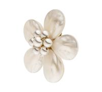 Purelei - Fiore perlaceo Ciondolo 100% acciaio inossidabile Collane 1 pieces Marrone chiaro unisex