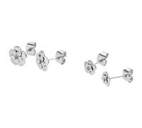 Purelei - Fiore Set di orecchini 100% acciaio inossidabile Orecchini 1 pieces Grigio unisex